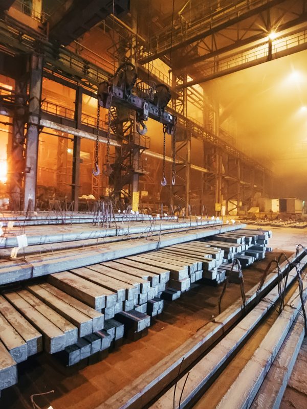 Warehouse metal blank. Electroplating plant for the metal.